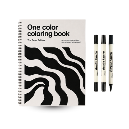Livre de coloriage à une seule couleur – Édition Reset®