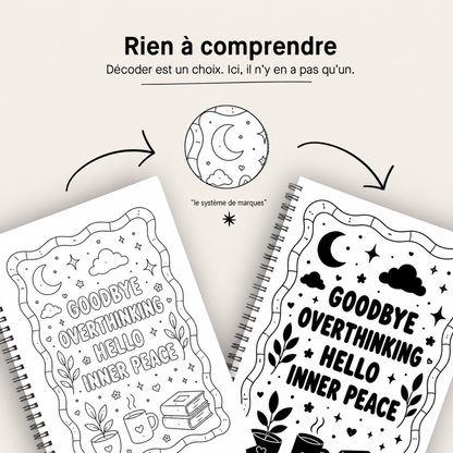 Livre de coloriage à une seule couleur – Édition Reset®