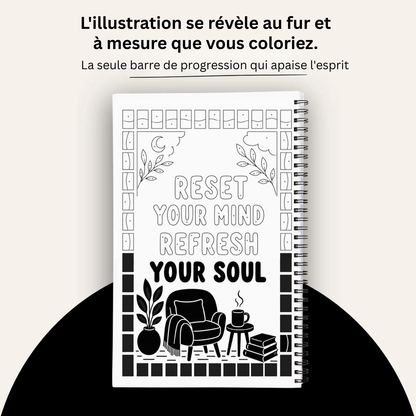 Livre de coloriage à une seule couleur – Édition Reset®